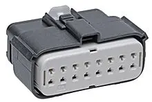 Produktfoto 1 von Molex MX150L Stecker Steckverbindergehäuse 5.84 mm, 16-polig / 2-reihig Gerade, Kabel für Crimp-Buchsenkontakt 19420