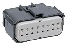 Produktfoto 1 von Molex MX150L Stecker Steckverbindergehäuse 5.84 mm, 16-polig / 2-reihig Gerade, Kabel für Crimp-Buchsenkontakt 19420
