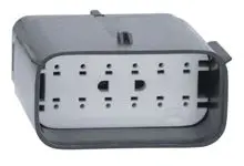 Produktfoto 1 von Molex MX150L Buchse Steckverbindergehäuse 5.84 mm, 12-polig / 2-reihig Gerade, Kabel für Anschlussklemme mit