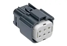 Produktfoto 1 von Molex MX150L Stecker Steckverbindergehäuse 5.84 mm, 6-polig / 2-reihig Gerade, Kabel für Crimp-Buchsenkontakt 19420