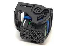Produktfoto 1 von Molex  Automotive, Kfz-Steckverbinder, Crimp-Gehäuse, Buchse, 32-polig, Blau / 4-reihig, 6 A, 12 A