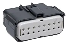 Produktfoto 1 von Molex MX150L Stecker Steckverbindergehäuse 5.84 mm, 16-polig / 2-reihig Gerade, Kabel für Crimp-Buchsenkontakt 19420