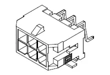 Produktfoto 1 von Molex Micro-Fit 3.0 Leiterplattenleiste gewinkelt, 12-polig / 2-reihig, Raster 3 mm Raster Oberfläche, Kabel-Platine,