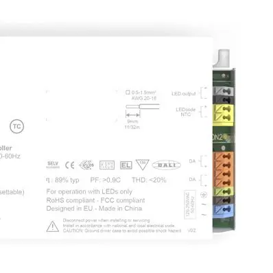 Produktfoto 1 von eldoLED LED-Treiber, 50 W 120 V ac, 250 V ac, 277 V ac, 120V dc, 250 V dc LED-Treiber 700mA, Ausgang 2V, 55 V DALI2