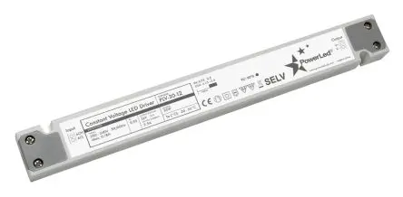 Produktfoto 1 von PowerLED LED-Treiber, 30 W 220V ac, 240 V ac LED-Treiber 2.5A, Ausgang 12V