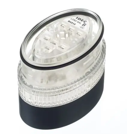 Produktfoto 1 von Idec LD6A LED Filament/Warnsummer, Dauer Signalleuchte 24V ac/dc Grün Wand, Ø 60 mm x 290 mm IP54, IP65