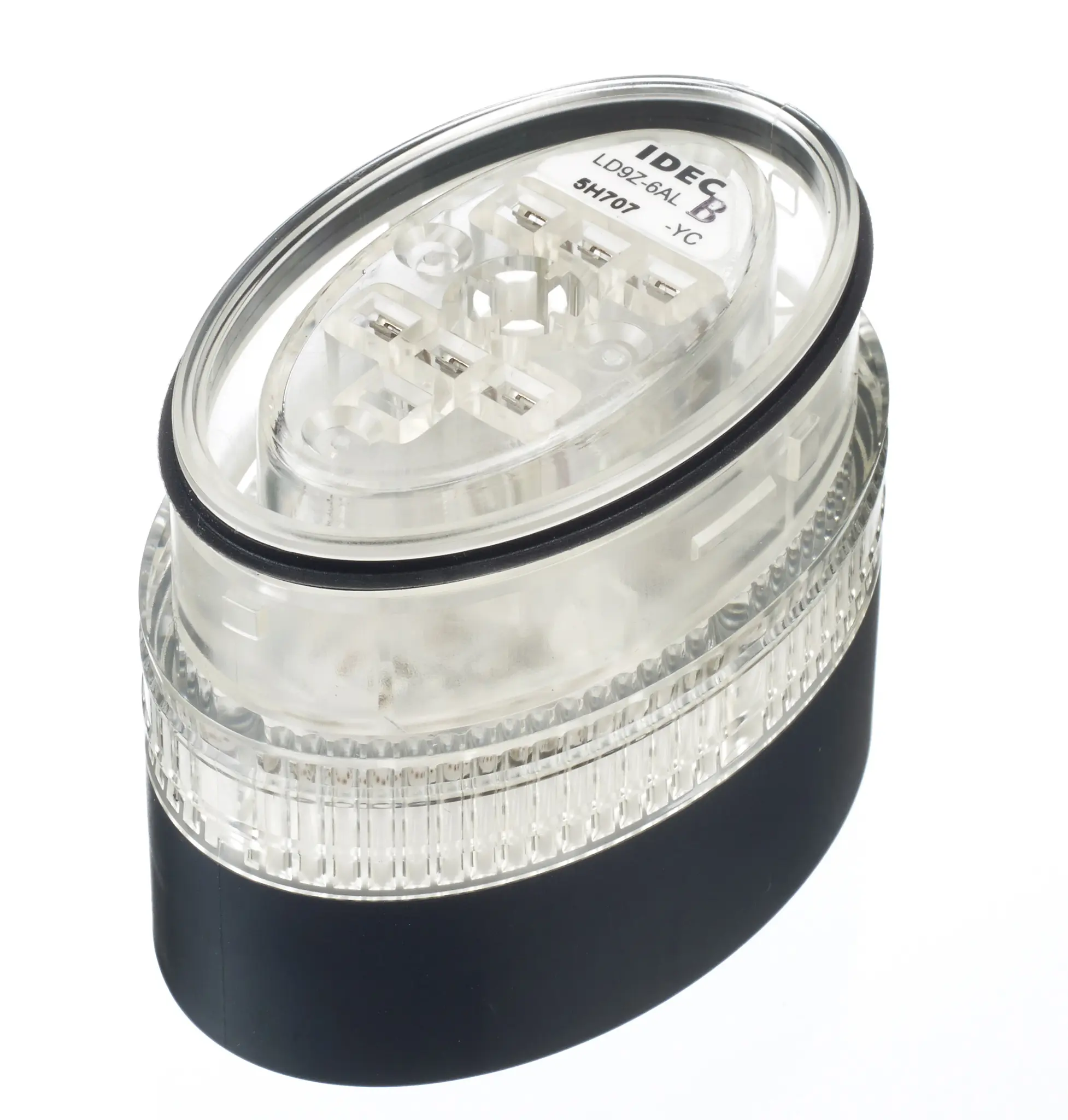 Produktfoto 1 von Idec LD9Z LED Blinkend, Dauer Signalleuchte Gelb, 24 V ac/dc, Ø 60mm