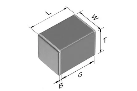 Produktfoto 1 von TDK, CGA, Oberfläche Keramik-Vielschichtkondensator C0G, 100 nF ±5 % / 50V dc, Gehäuse 1812, AEC-Q200