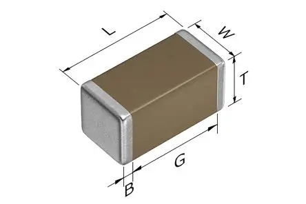 TDK, CGA, Oberfläche Keramik-Vielschichtkondensator X8R, 2.2 nF ±10 % / 50V dc, Gehäuse 0402, AEC-Q200