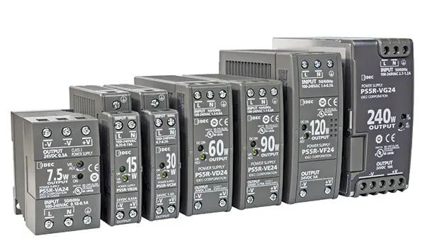 Produktfoto 1 von Idec PS5R DIN-Schienen Netzteil Getaktet 12V dc / 1.3A 15W 85 → 264 V ac / 100 → 370V dc