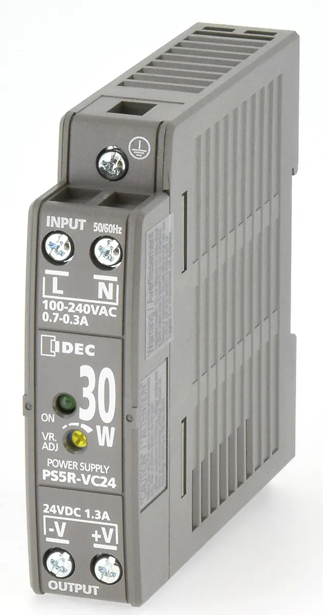 Produktfoto 1 von Idec PS5R DIN-Schienen Netzteil Getaktet 24V dc / 1.3A 30W 85 → 264 V ac / 100 → 370V dc