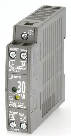 Produktfoto 1 von Idec PS5R DIN-Schienen Netzteil Geschalteter Modus 370 V dc, 264V ac Wechselstrom/Gleichstrom / 1.3 A 24V dc DC 30 W