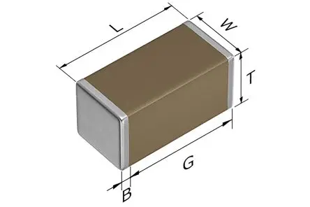 TDK, C, Oberfläche Keramik-Vielschichtkondensator X7T, 100 nF ±10 % / 450V dc, Gehäuse 1206