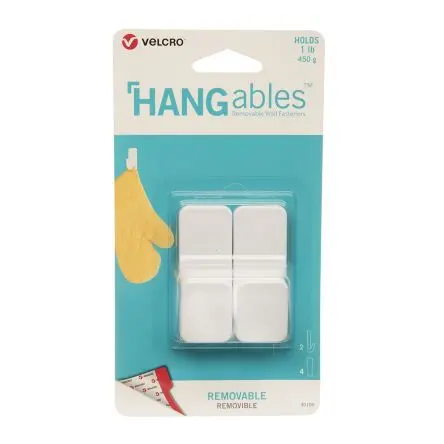 Produktfoto 1 von Velcro Selbstklebender Haken Haken 2 Stk Weiß 450 g 25mm Hangables