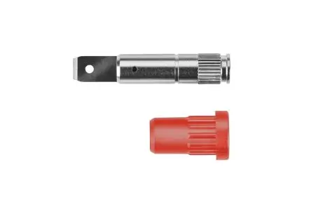 Produktfoto 1 von Schutzinger 4 mm Buchse Rot Buchse für Laborstecker, Kontakt Nickel, 70V dc 24A