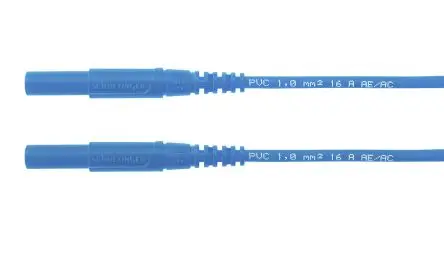 Produktfoto 1 von Schutzinger Messleitung 16A Stecker, Blau Polyvinylchlorid-isoliert 2 m, 1kV