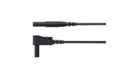 Produktfoto 1 von Schutzinger Messleitung Stecker, Schwarz Polyvinylchlorid-isoliert 500 mm, 1kV