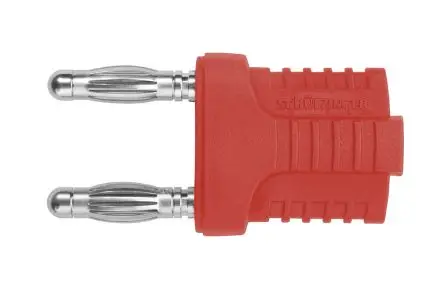 Produktfoto 1 von Schutzinger 4 mm Stecker Rot Bananenstecker, Kontakt Nickel, 70V dc 12A Steckbar