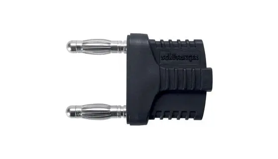 Produktfoto 1 von Schutzinger 4 mm Stecker Schwarz Bananenstecker, Kontakt Nickel, 70 V dc 12A Steckbar