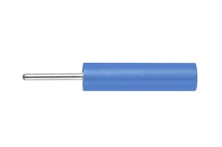 Produktfoto 1 von Schutzinger 4 mm Buchse Blau Buchse für Laborstecker, Kontakt Nickel, 1000V 20A PC-Stift