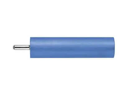Produktfoto 1 von Schutzinger 4 mm Buchse Blau Buchse für Laborstecker, Kontakt Nickel, 1000V 20A PC-Stift