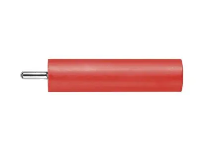 Produktfoto 1 von Schutzinger 4 mm Buchse Rot Buchse für Laborstecker, Kontakt Nickel, 1000V 20A PC-Stift