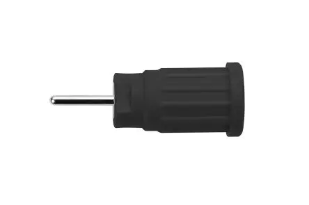 Produktfoto 1 von Schutzinger 4 mm Buchse Schwarz Buchse für Laborstecker, Kontakt Nickel, 1000V 24A PC-Stift