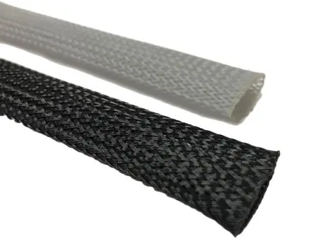 Produktfoto 1 von RS PRO BSPETFR Kabelbinder Schwarz Polyethylenterephthalat für Kabel-Ø 7 mm, Kabel ø 15 mm, Länge 15m Umflochten Dehnbar