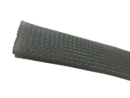 Produktfoto 1 von RS PRO BSPETFR Kabelbinder Grau Polyethylenterephthalat für Kabel-Ø 8 mm, Kabel ø 17 mm, Länge 15m Umflochten Dehnbar