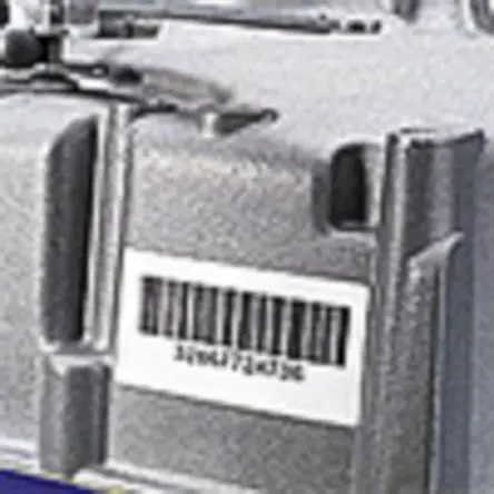 Produktfoto 1 von Brady Etikette auf Rolle B. 25.4 mm für BBP11, BBP12, THT 76 mm, Kerndrucker 2500 Pro Rolle auf Weiß 12.7 mm Polyester