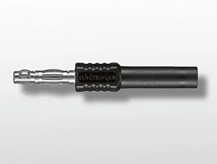 Produktfoto 1 von Schutzinger Bananenstecker Schwarz Nickel