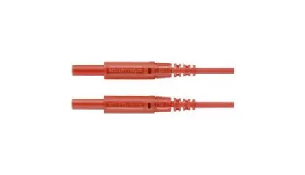Schutzinger Steckverbinder-Messleitung 10A Stecker, Schwarz Polyvinylchlorid-isoliert 1 m, 600V
