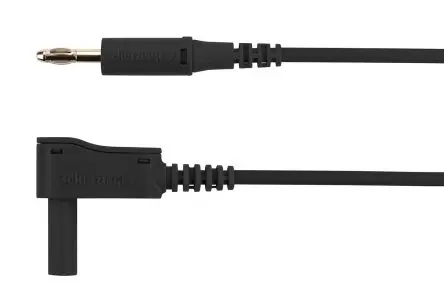Produktfoto 1 von Schutzinger Messleitung 32A Stecker, Schwarz Polyvinylchlorid-isoliert 2 m, 30 V ac, 60V dc