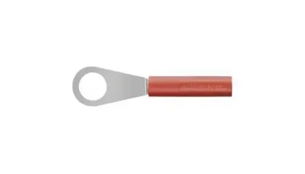 Produktfoto 1 von Schutzinger 4 mm Buchse Rot Buchse für Laborstecker, Kontakt Nickel, 1000V 32A Ringöse