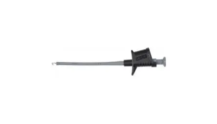 Produktfoto 1 von Schutzinger Hakenklemme Schwarz Hakenklemme, Vernickelt Spitze 4 mm 6A, 1kV