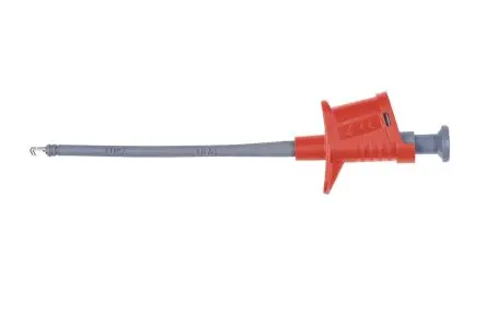 Produktfoto 1 von Schutzinger Hakenklemme Rot Hakenklemme, Vernickelt Spitze 4 mm 6A, 1kV