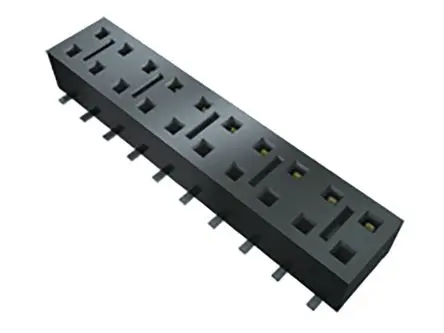 Produktfoto 1 von Samtec HLE Leiterplatten-Buchsenleiste Gerade Oberfläche 6-polig / 2-reihig, Raster 2.54 mm SMD