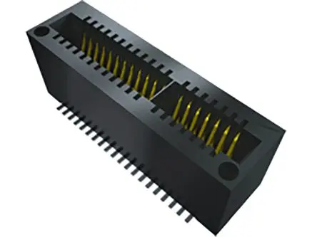 Produktfoto 1 von Samtec Serie MEC1 Kantensteckverbinder Buchse, 1 mm, 10-polig, 2-reihig, Vertikal, Oberfläche Lot