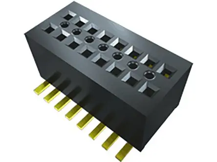 Produktfoto 1 von Samtec CLE Leiterplattenbuchse gewinkelt Oberfläche 10-polig / 2-reihig, Raster 0.8 mm Lot