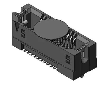 Produktfoto 1 von Samtec ASP Leiterplattenbuchse gewinkelt Oberfläche 22-polig / 2-reihig, Raster 0.8 mm Lot