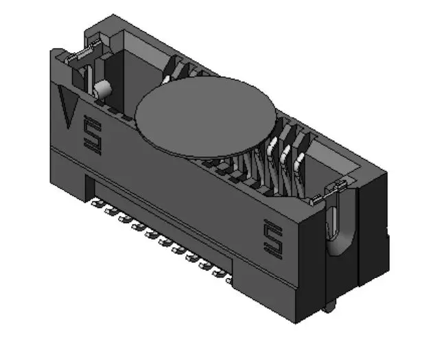 Produktfoto 1 von Samtec ASP Leiterplattenbuchse gewinkelt Oberfläche 22-polig / 2-reihig, Raster 0.8 mm Lot