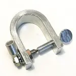 Produktfoto 1 von Mueller Electric Edelstahl Krokodilklemme, Schwarz Isoliert