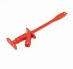Produktfoto 1 von Mueller Electric Edelstahl 18 mm Krokodilklemme, Rot, 10A Polypropylen Isoliert