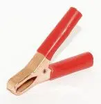 Produktfoto 1 von Mueller Electric Berylliumkupferlegierung 28 mm Krokodilklemme, Rot, 75A Isoliert