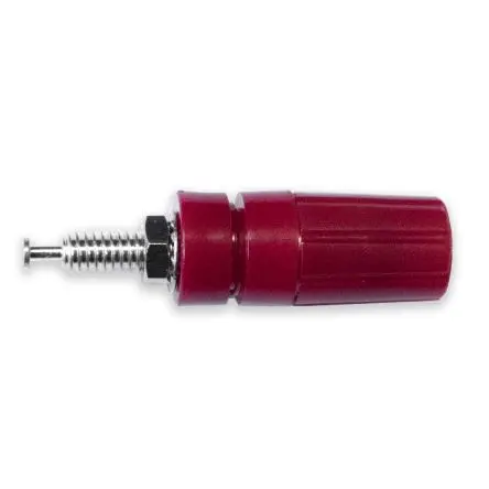 Produktfoto 1 von Mueller Electric 15A Polklemme Stecker vernickelt, Rot Messing 9.53 mm