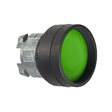 Produktfoto 1 von Schneider Electric Harmony XB4 Drucktastenkopf Ø 22 mm, Grün Tastend Rund Rund Metall, IP66