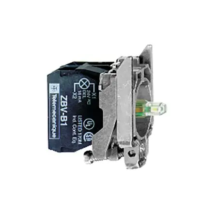 Schneider Electric Harmony XB4 Lichtblock Anzeigenblock LED Weiß beleuchtet 1 Wechsler 120V ac Schraube