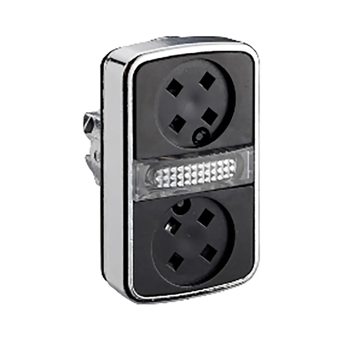 Produktfoto 1 von Schneider Electric Harmony XB4 Drucktastenkopf Ø 22 mm, Schwarz Tastend Rechteckig Rechteckig Metall, IP66