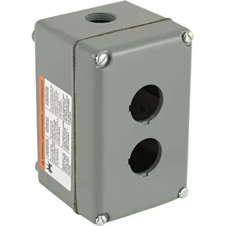 Produktfoto 1 von Schneider Electric Harmony Steuerstation-Gehäuse, 2 x Ø 30 mm, Aluminium