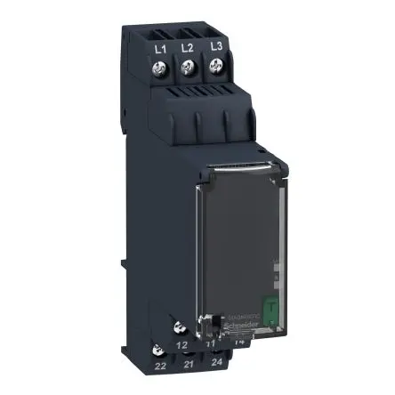 Produktfoto 1 von Schneider Electric Harmony Control Überwachungsrelais 3-phasig, 2-poliger Umschalter DIN-Hutschiene